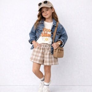 Vintage little Levi’s kids jacket sz 7 blue jean 80’s grunge streetwear style‌